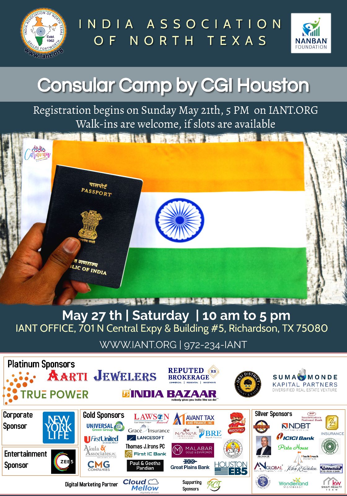 Consular Camp by CGI Houston IANT India Association of North Texas